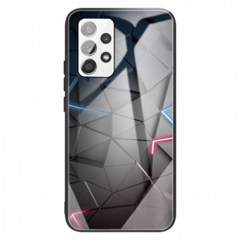 Capa Para Samsung Galaxy A13 Geometria Do Vidro Temperado