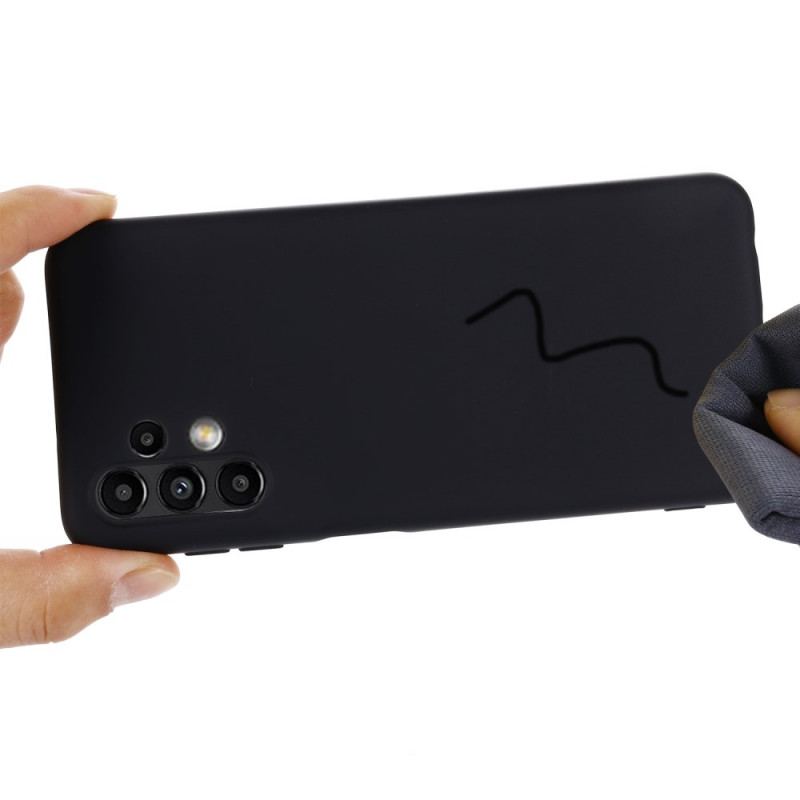 Capa Para Samsung Galaxy A13 Silicone Líquido Com Cordão