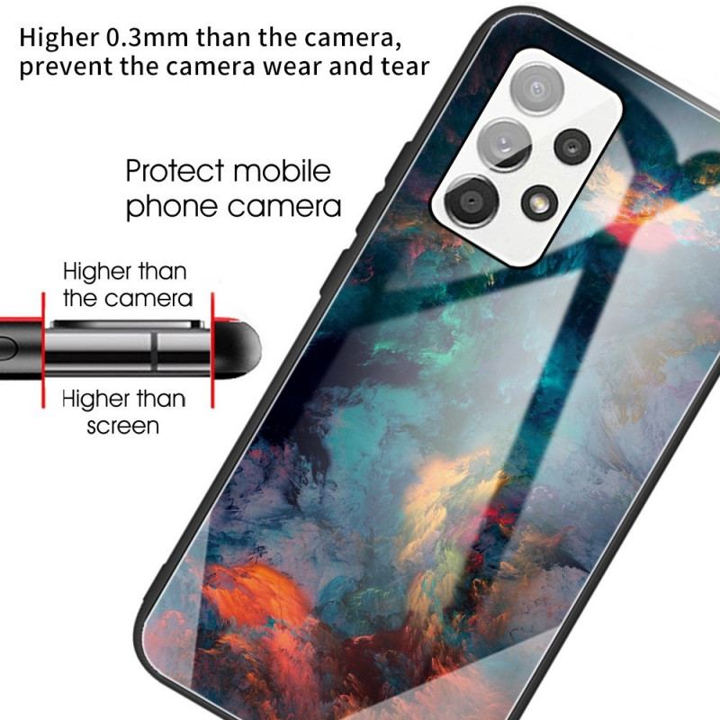 Capa Para Samsung Galaxy A13 Vidro Temperado Celeste