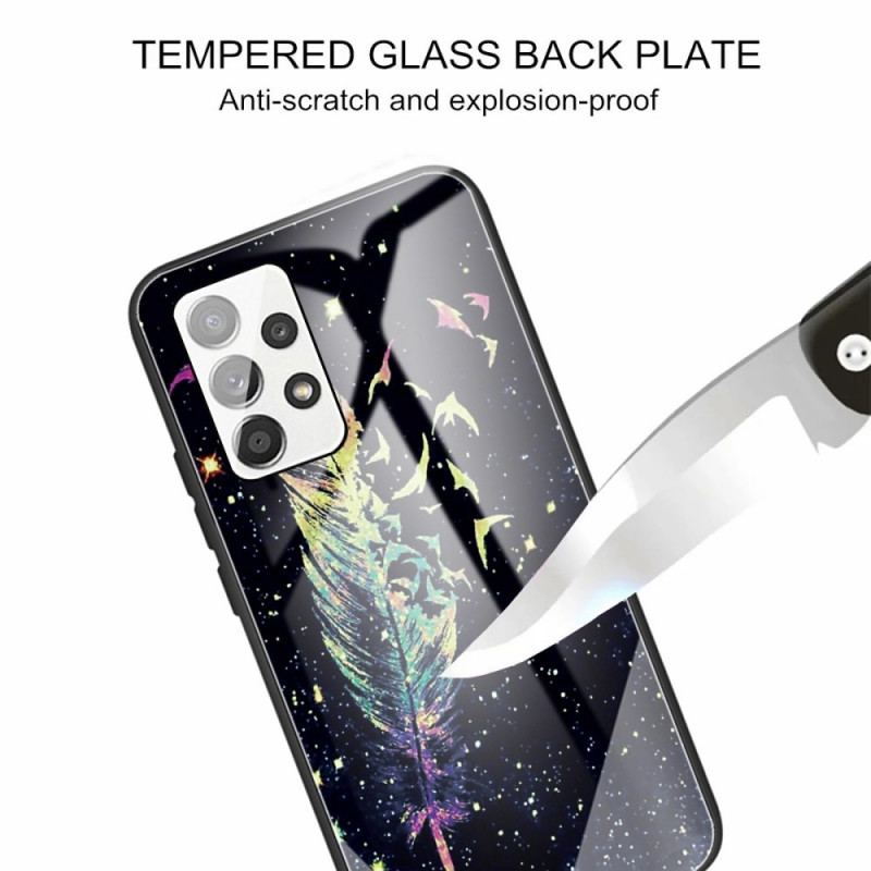 Capa Para Samsung Galaxy A13 Vidro Temperado De Penas