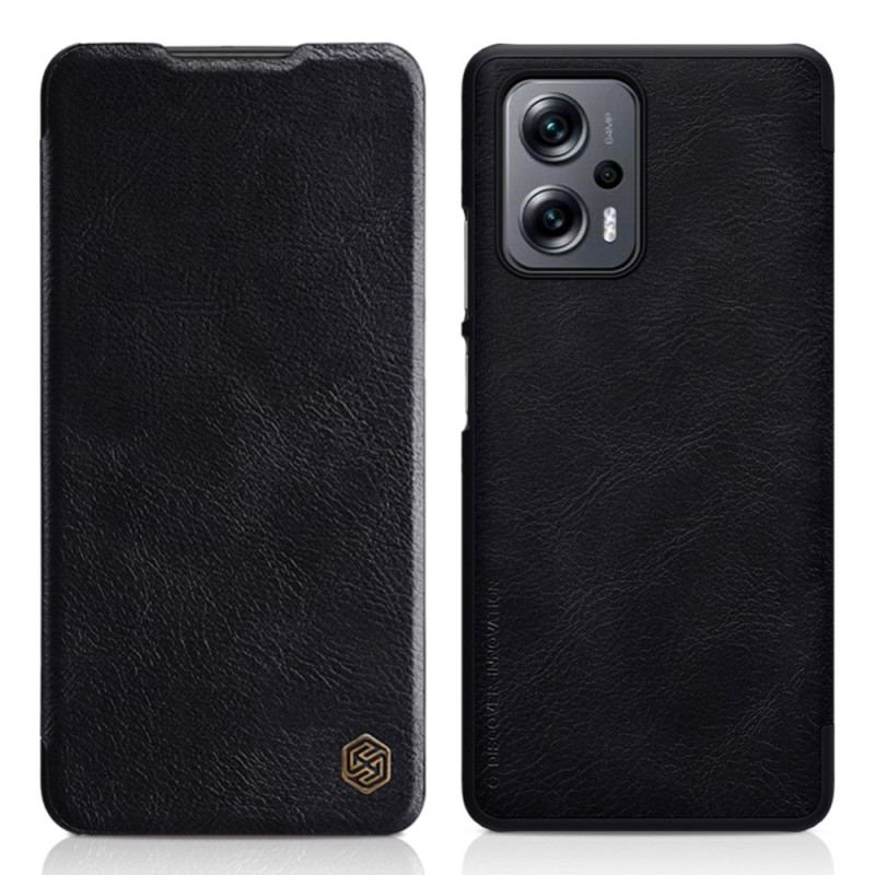 Capa De Celular Para Poco X4 GT Flip Série Qin Nillkin