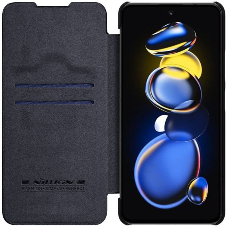 Capa De Celular Para Poco X4 GT Flip Série Qin Nillkin