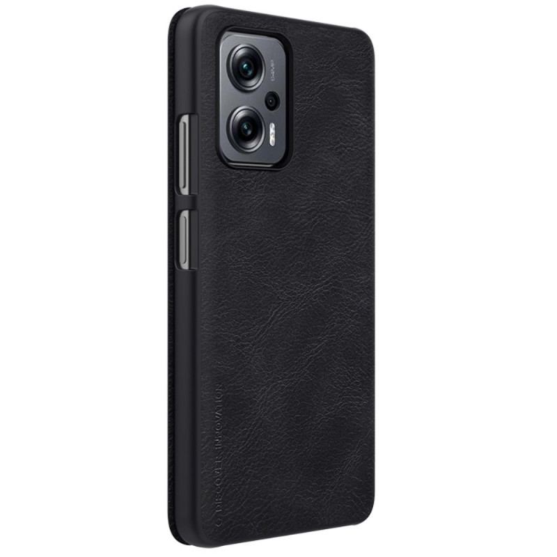 Capa De Celular Para Poco X4 GT Flip Série Qin Nillkin