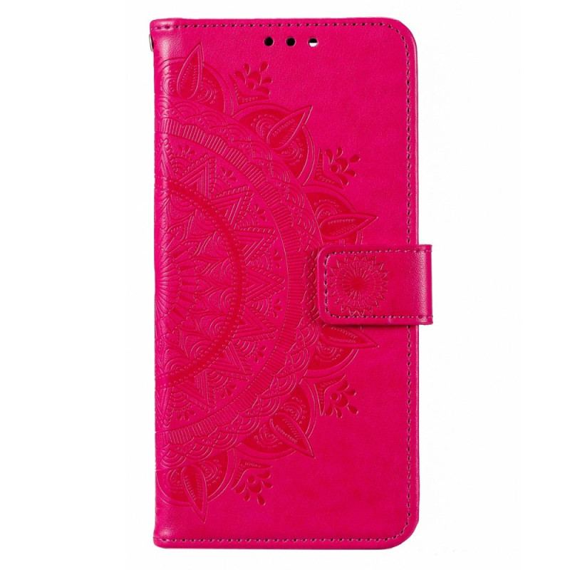 Capa Em Pele Para Poco X4 GT Padrão De Mandala Grande Com Cordão