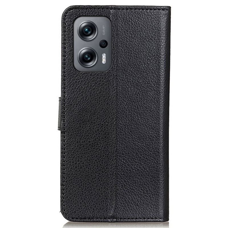 Capa Flip Para Poco X4 GT Couro Falso Tradicional