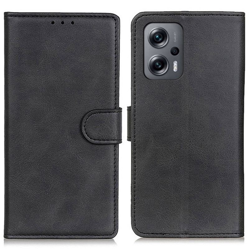 Capa Flip Para Poco X4 GT Couro Sintético Fosco