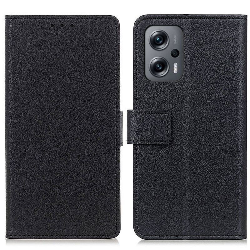 Capa Folio Para Poco X4 GT Couro Falso Clássico