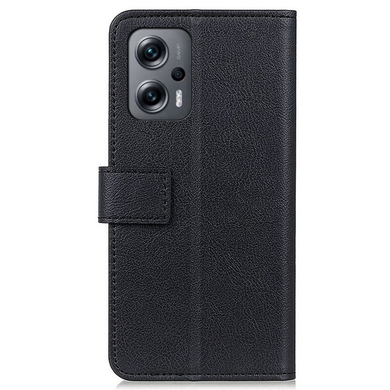 Capa Folio Para Poco X4 GT Couro Falso Clássico