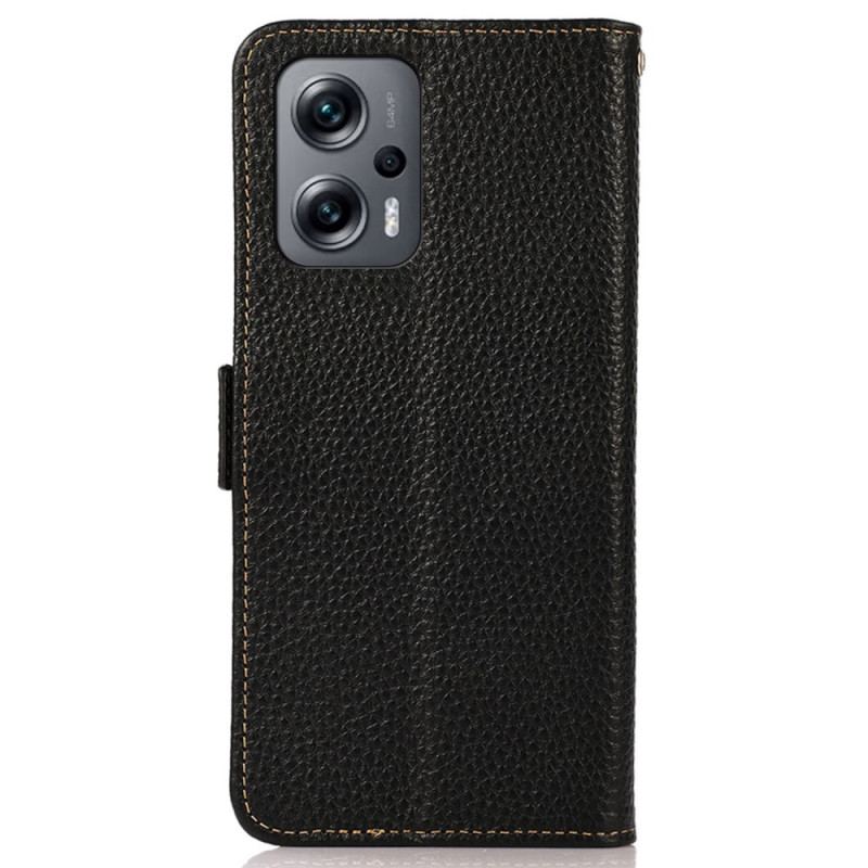Capa Folio Para Poco X4 GT Couro De Lichia Khazneh Rfid