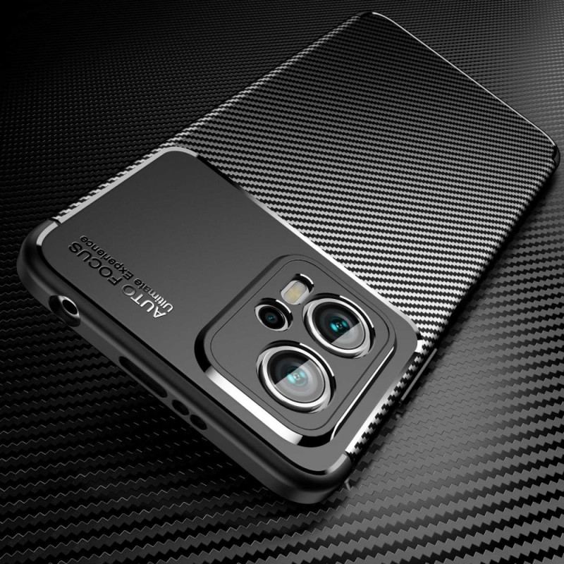 Capa Para Poco X4 GT Textura Flexível De Fibra De Carbono