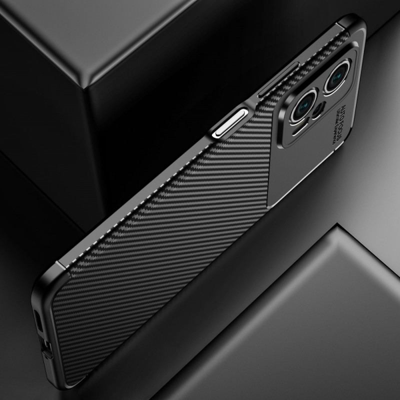 Capa Para Poco X4 GT Textura Flexível De Fibra De Carbono