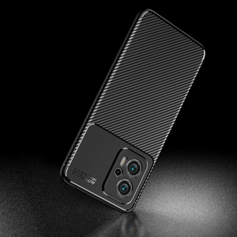 Capa Para Poco X4 GT Textura Flexível De Fibra De Carbono