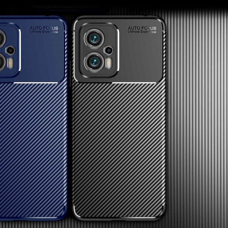 Capa Para Poco X4 GT Textura Flexível De Fibra De Carbono
