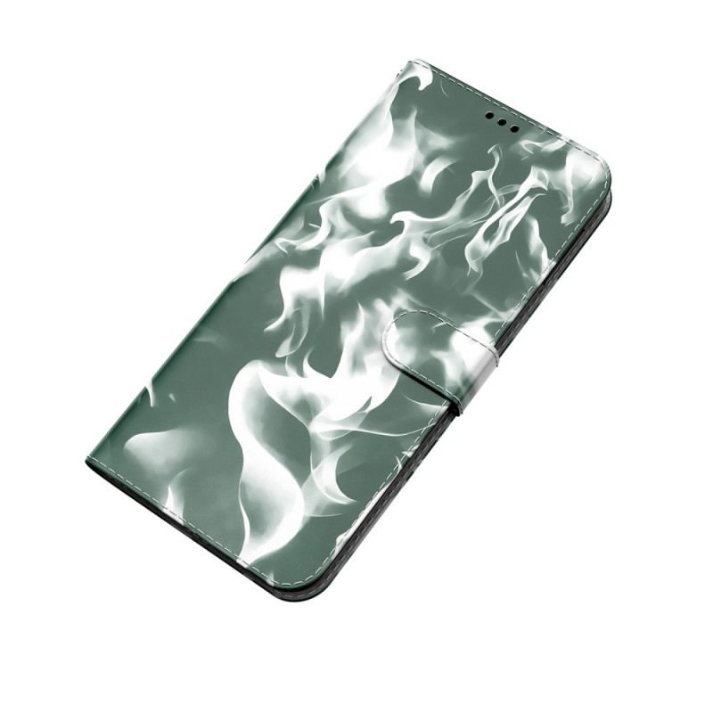 Capa Em Pele Para Realme 8i Padrão Abstrato
