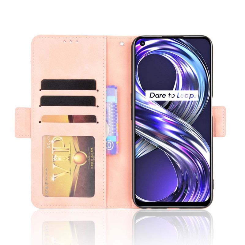 Capa Flip Para Realme 8i Multi-card Premier Class