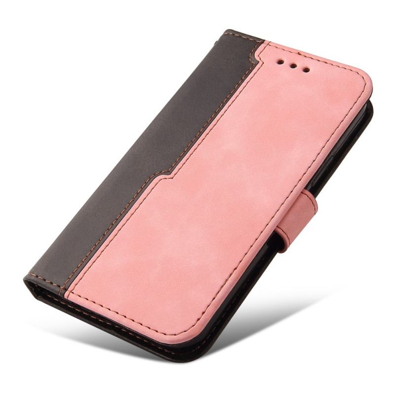 Capa Folio Para Realme 8i Dois Tons