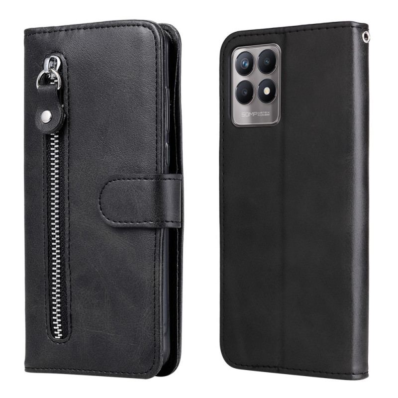 Capa Folio Para Realme 8i Porta-moedas Vintage