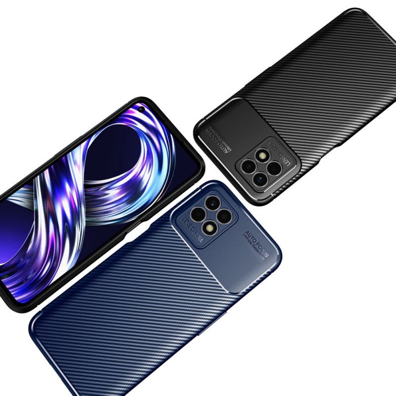 Capa Para Realme 8i Mangueira De Fibra De Carbono