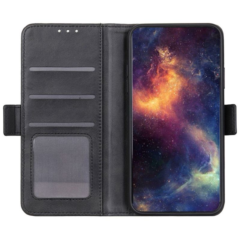 Capa Flip Para Motorola Edge 40 Pro Fecho Duplo