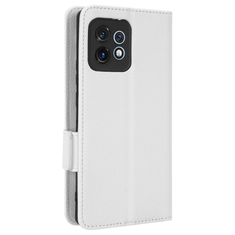 Capa Flip Para Motorola Edge 40 Pro Fecho Duplo Finesse