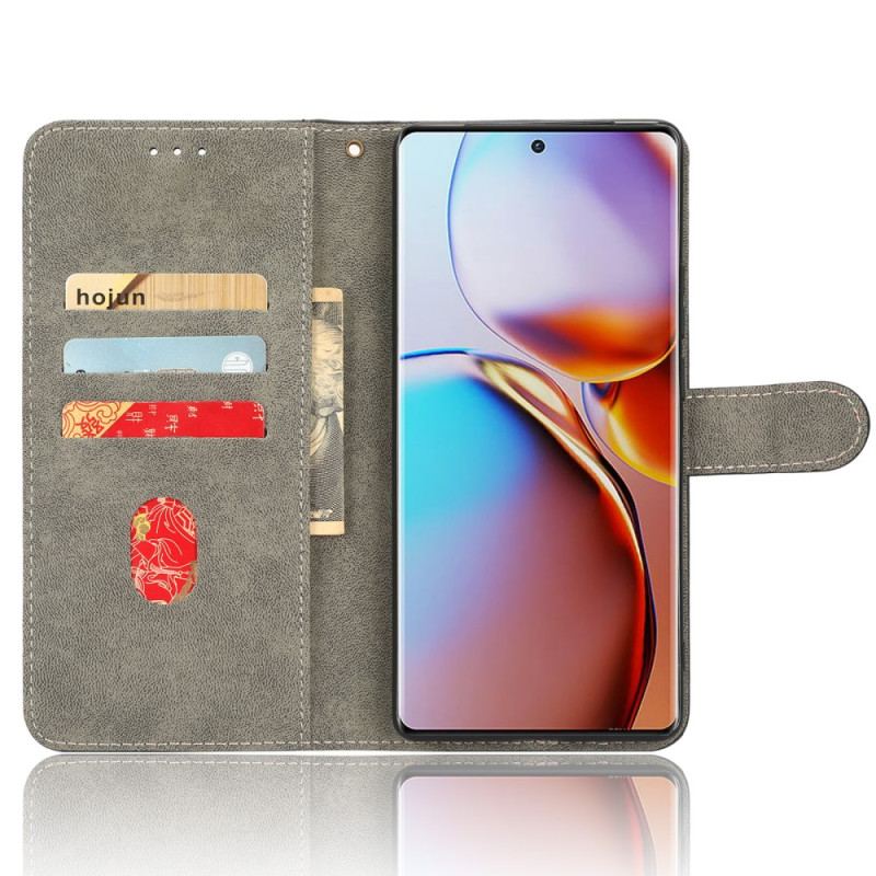Capa Flip Para Motorola Edge 40 Pro Rfid Clássico