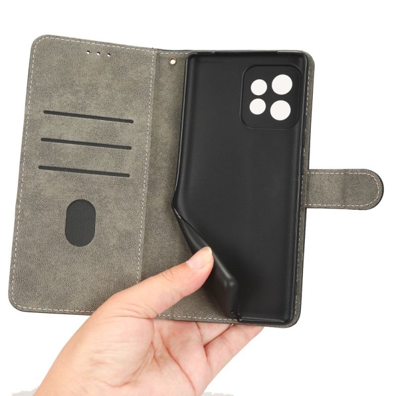 Capa Flip Para Motorola Edge 40 Pro Rfid Clássico