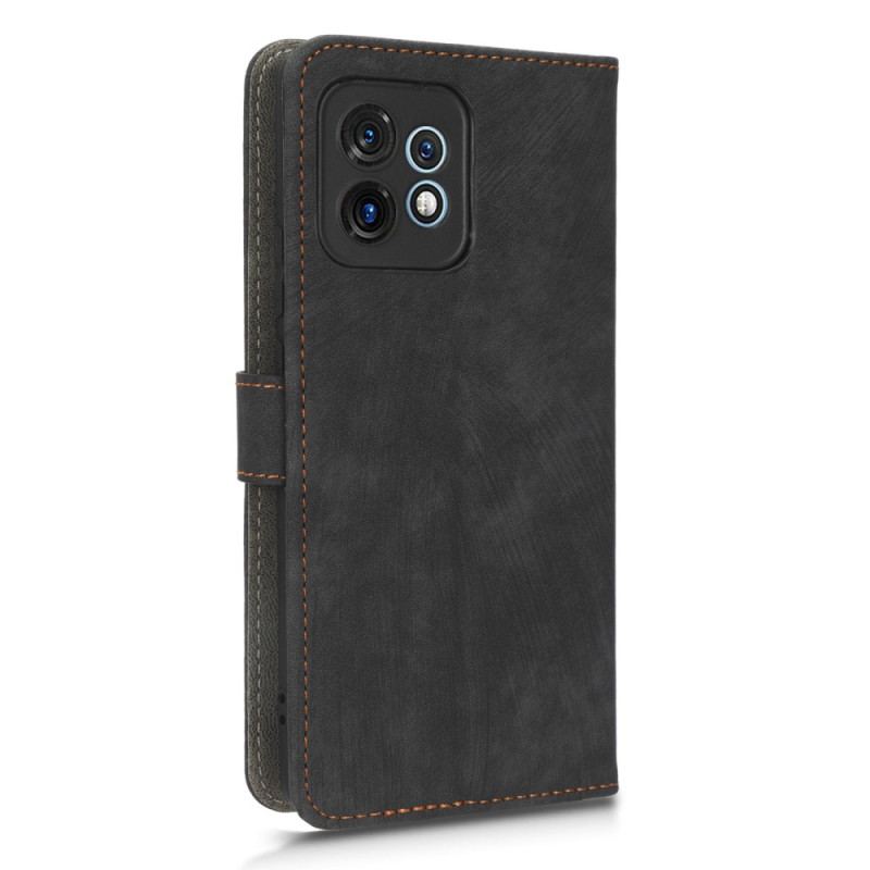 Capa Flip Para Motorola Edge 40 Pro Rfid Clássico