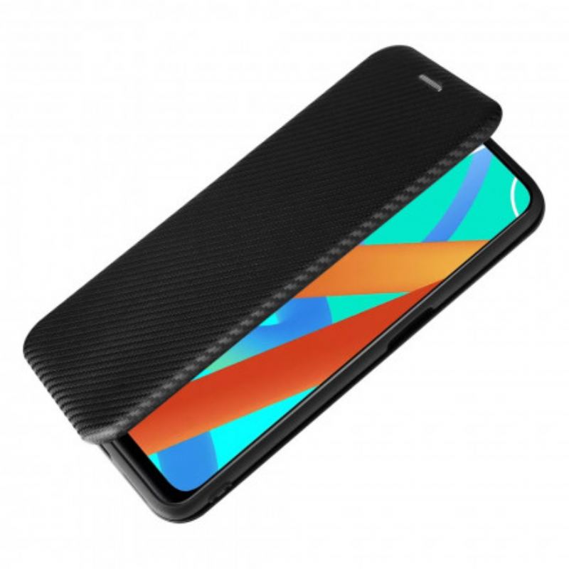 Capa De Celular Para Realme 8 5G Flip Silicone De Carbono Colorido