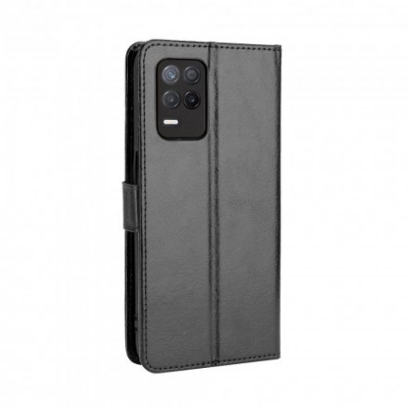Capa De Couro Para Realme 8 5G Couro Falso Chamativo