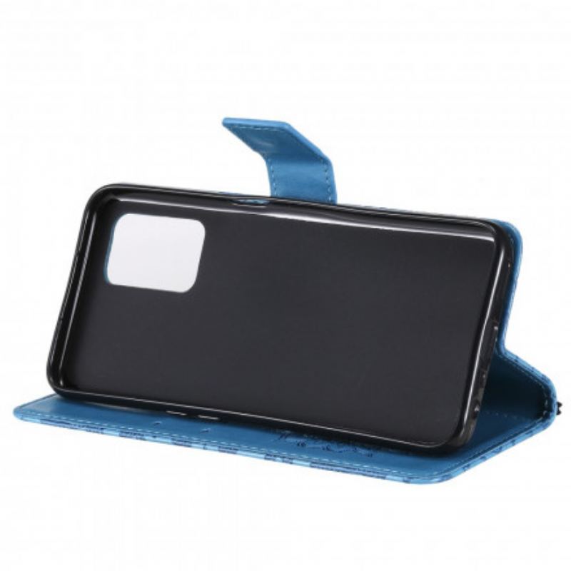 Capa Em Pele Para Realme 8 5G Flor Do Sol