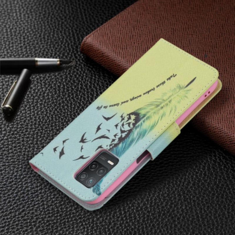 Capa Flip Para Realme 8 5G Aprender A Voar