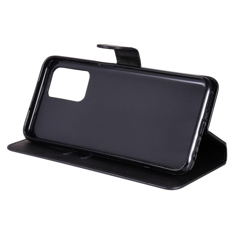 Capa Flip Para Realme 8 5G Efeito Couro