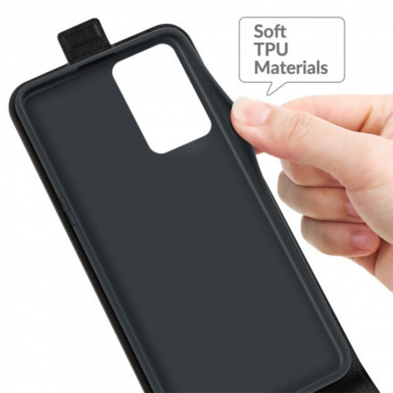 Capa Folio Para Realme 8 5G Flip Efeito Couro Dobrável