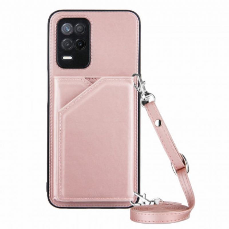 Capa Para Realme 8 5G Alça De Ombro Porta-cartões