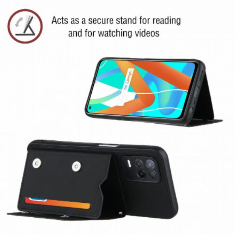 Capa Para Realme 8 5G Alça De Ombro Porta-cartões