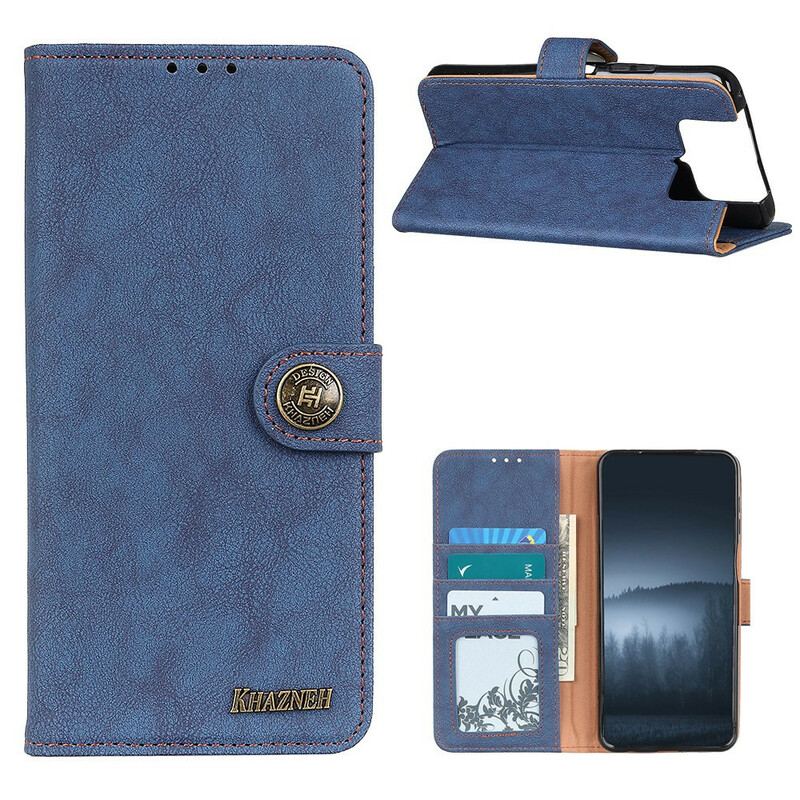 Capa Flip Para Asus Zenfone 7 / 7 Pro Imitação De Couro Khazneh