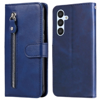 Capa De Couro Para Samsung Galaxy A34 5G Carteira