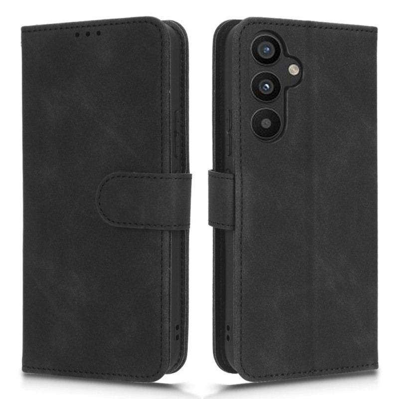 Capa Flip Para Samsung Galaxy A34 5G De Cordão Strappy Efeito De Couro Retrô