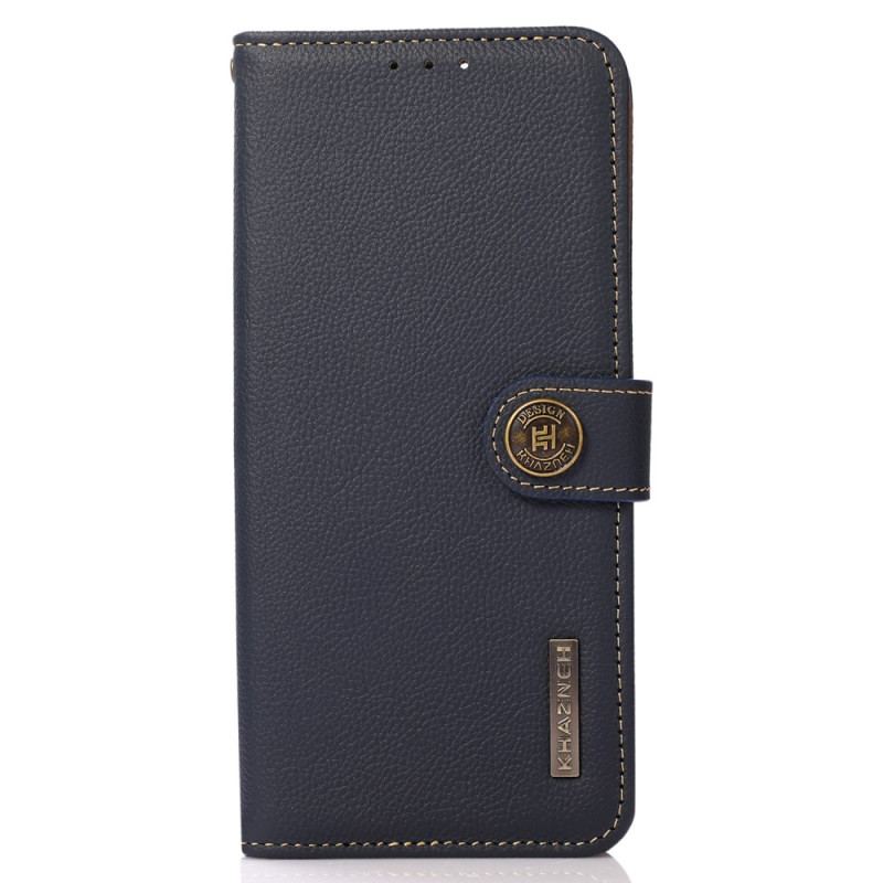 Capa Folio Para Samsung Galaxy A34 5G Khazneh Rfid Couro Genuíno
