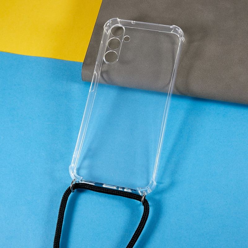 Capa Para Samsung Galaxy A34 5G Transparente Com Cordão