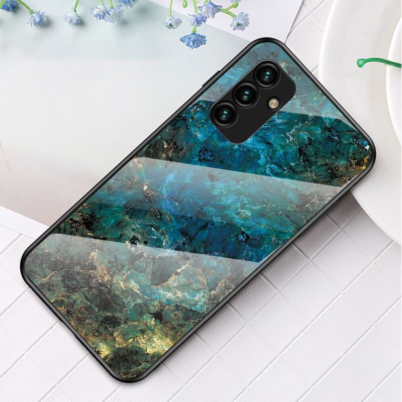Capa Para Samsung Galaxy A34 5G Vidro Temperado De Mármore