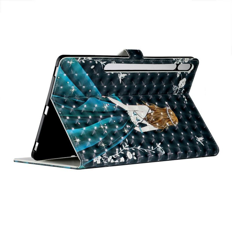 Capa De Couro Para Samsung Galaxy Tab S8 Plus / Tab S7 Plus Jovem