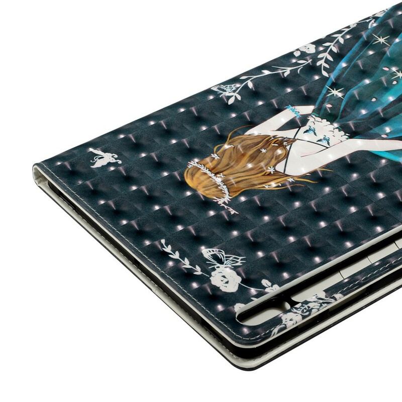 Capa De Couro Para Samsung Galaxy Tab S8 Plus / Tab S7 Plus Jovem