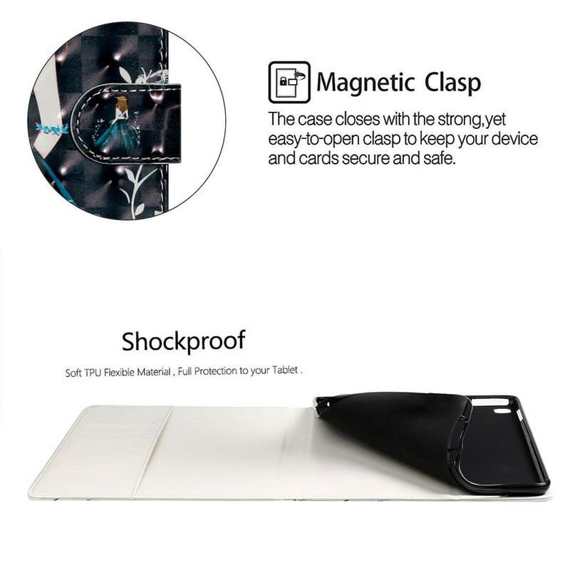 Capa De Couro Para Samsung Galaxy Tab S8 Plus / Tab S7 Plus Jovem
