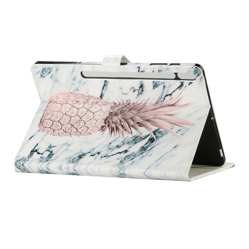 Capa Flip Para Samsung Galaxy Tab S8 Plus / Tab S7 Plus Abacaxi