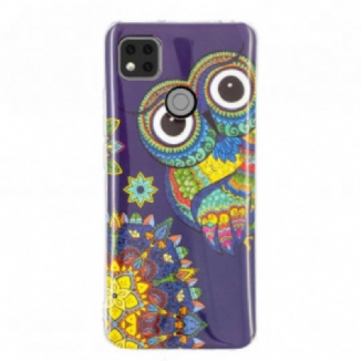 Capa De Celular Para Xiaomi Redmi 9C Coruja Fluorescente