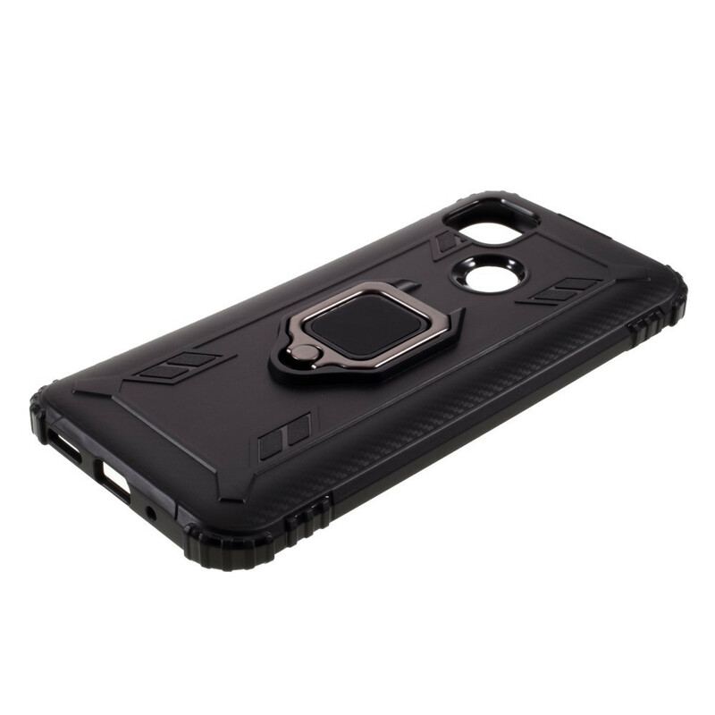 Capa De Celular Para Xiaomi Redmi 9C Estilo De Anel De Fibra De Carbono
