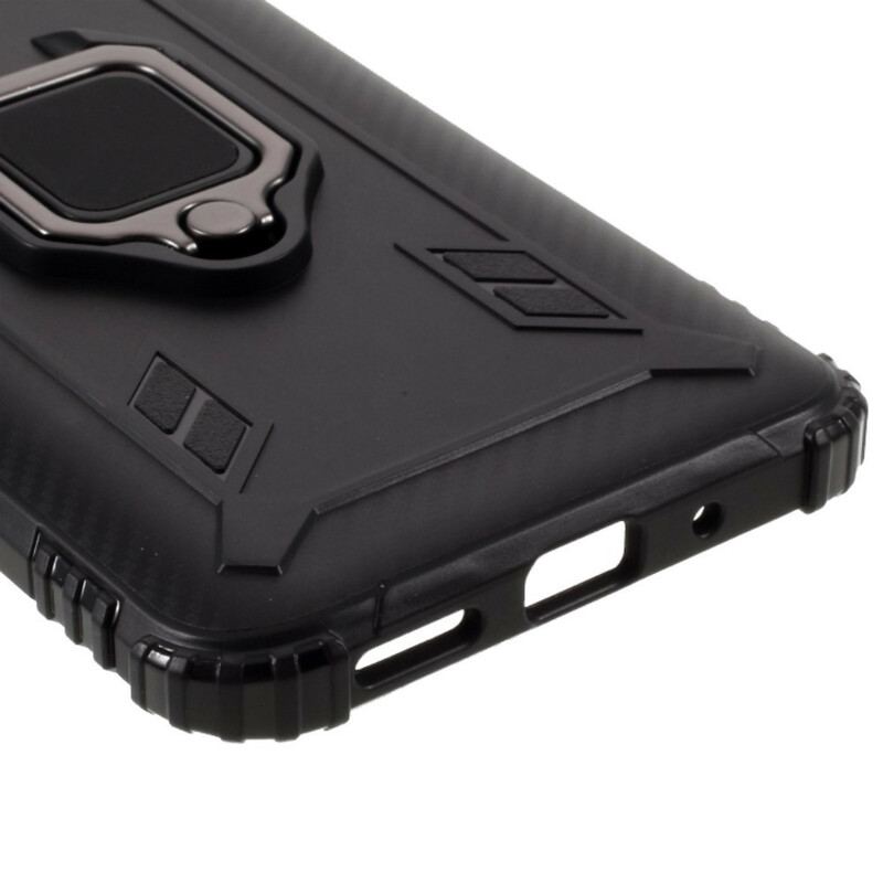Capa De Celular Para Xiaomi Redmi 9C Estilo De Anel De Fibra De Carbono