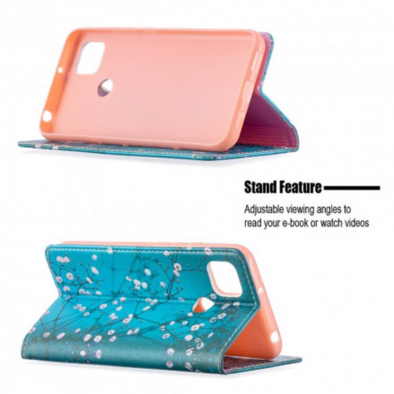 Capa De Celular Para Xiaomi Redmi 9C Flip Ramos Floridos