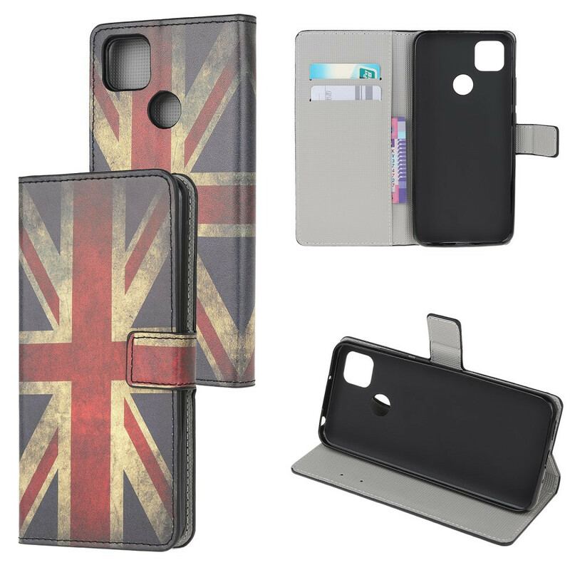 Capa Em Pele Para Xiaomi Redmi 9C Bandeira Da Inglaterra